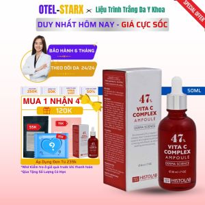 Tinh Chất Dưỡng Trắng Da HISTOLAB Vita C Complex Ampoule 47% Serum Tăng Sinh Collagen Căng Bóng Da - 50ml OTELSTARX Chuẩn Auth