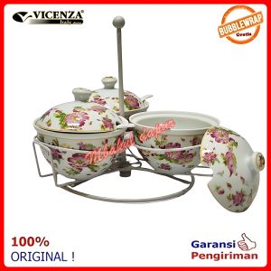 Tempat Sambal Tempat Cocolan Keramik Mewah Vicenza BBA715 ( BBA 715 )