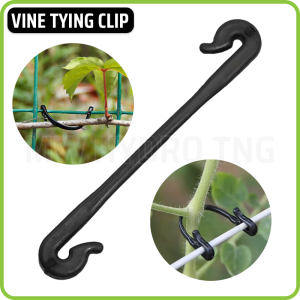 10 Pcs - Vine Trellis Wire Tying Clip | Klip Pengikat Tanaman Merambat ke Kawat Tali Penyangga
