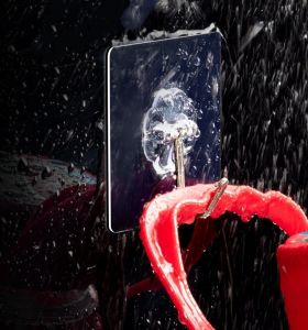 Heavy Duty Wall Storage Hook Set Adhesive Tape Hanger Strong Sticky Hook House Kitchen Office Accessories Transparent square 1PCS