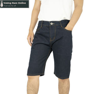 Quần short jean nam chất bò cao cấp big size ngắn kiểu trơn đơn giản VNO56