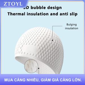 【ZTOYL】 Silicone nước thả bơi cap người lớn mở rộng bong bóng bơi cap siêu đàn hồi không thấm nước bảo vệ tai
