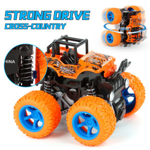 Mini Inertial Off Road SUV Vehicle Four Wheel Drive Plastic Friction Stunt Children Toy Car