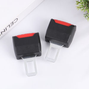 [caichuitan] เข็มขัดนิรภัยในรถยนต์2ชิ้นตัวขยายห่วงเข็มขัดนิรภัยในรถยนต์ตัวล็อคหัวเข็มขัดตัวเสียบแบบหนาอุปกรณ์เสริมสำหรับรถยนต์