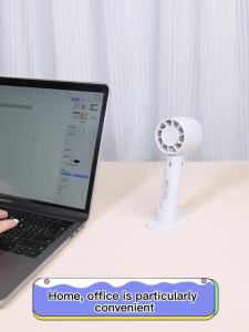 Small USB Rechargeable Fan Mini Handheld Cooler Charging Desktop Office Outdoor Dormitory Household Student Pink Portable Fan