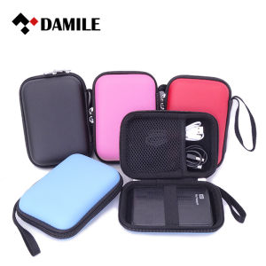 DAMILE Hard Drive Bag HDD Storage Bag Organizer Data Wire Headphone Earphone Case Earbuds Case Multi-Function Portable Bag S07