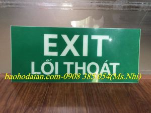 BIỂN THOÁT HIỂM EXIT DẠ QUANG KÍCH THƯỚC (35 X 15cm)- Hình thật