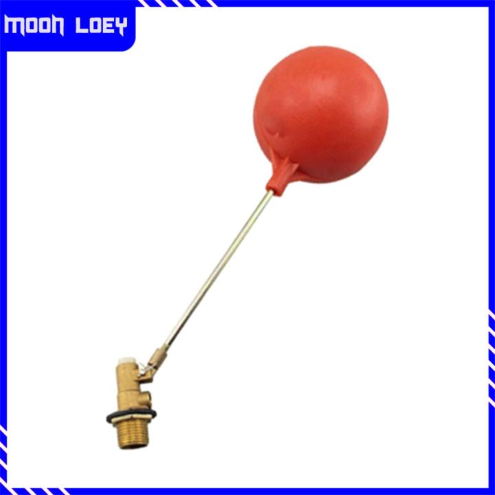 Moon Loey Water Tank Float Valve with Plastic Ball Switch Brass Float