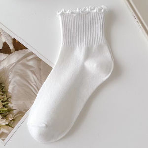 3 đôi vớ cuộn trắng Nhật Bản tất dễ thương nữ bằng gỗ Tai xù lông bên tất Nữ Vớ sinh viên