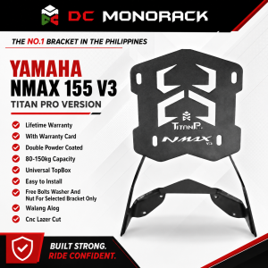 YAMAHA NMAX 155 V3 TOPBOX BRACKET TITAN PRO VERSION HEAVY DUTY LIFETIME WARRANTY DOUBLE POWDER COATED CNC LAZER CUT PLUG AND PLAY