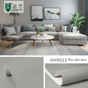 Cuộn 5M x 45CM decal giấy dán tường keo sẵn - MỘT MÀU NHÁM KP009