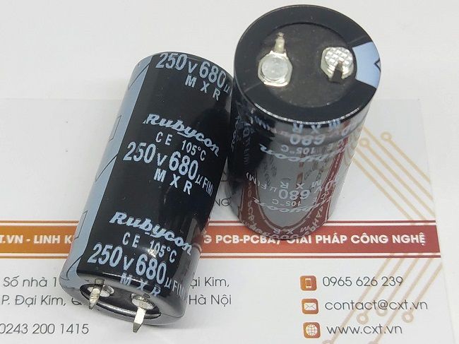 Tụ hóa 680uF 250V 22x45mm | Lazada.vn