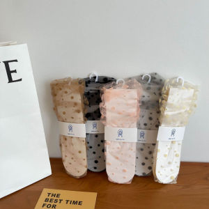 FGVDV Thin Transparent Women Female Chiffon Dress Hosiery Tulle Socks Dot Socks Nylon