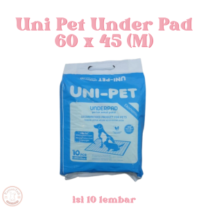 Underpad Unipet 60x45 Uni-Pet Alas Pipis Kecil Anjing Kucing Uni Pet