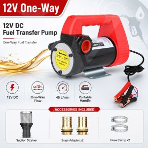 12V 24V Electric Diesel Fuel Transfer Pump Portable Self Priming Kerosene Oil Water Pump Pam Diesel Elektrik Murah