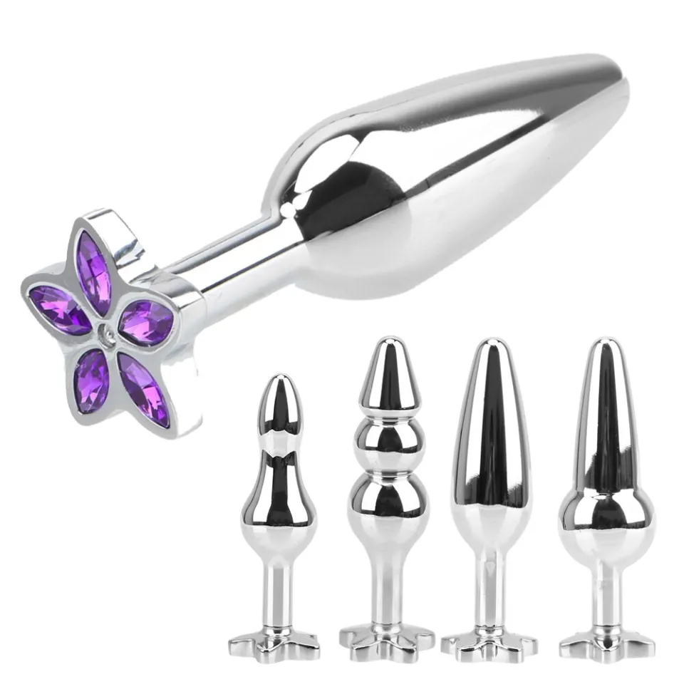 Privacy Ship]Jewelry Metal Butt Plug Anal Beads Prostate Massager Anus  Dilator Sex Toys For Women Man Gay Five Leaves Clover Anal Plug sex toy |  Lazada PH