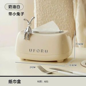 Hộp đựng giấy ăn UFORU sang trọng để bàn dạng rút cao cấp hiện đại phong cách bắc âu Hộp khăn giấy tiện lợi cao cấp