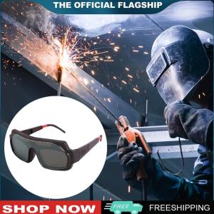 [CHAMAIR MALL]Argon Arc Welding Protective Goggles with Automatic Dimming Solar Power Eye Safety Equipment for Industrial Use
