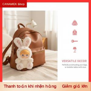CS Quyến rũ Bunny Keychain Vinyl Búp bê mặt dây chuyền ba lô treo dễ thương trang trí túi phụ kiện cho quà tặng trẻ em
