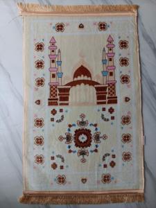 Sajadah Print Besar Tebal  Premium Warna Motif 70x110cm Anti Slip