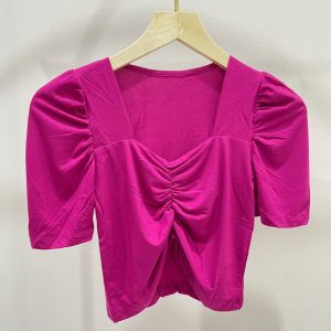 Crop Top Kerut Wanita / Crop wanita import / Croptop polos wanita / Atasan Crop Wanita 4296