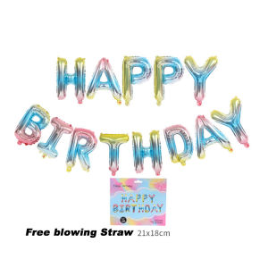 16 Inch Happy Birthday Foil Balloon Decoration for Celebration Birthday Anniversary Party and Event Belon