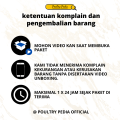 tempat pakan ayam 1kg dan tempat minum ayam 1liter  ( satu paket dari medion ). 