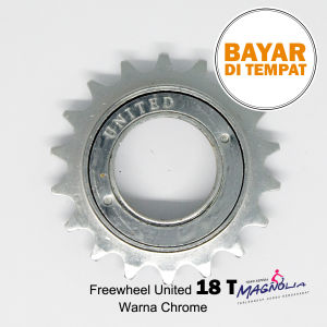 Freewheel 18T Gear Gir Friwil Priwil Komponen Sepeda Belakang BMX Fixie CTB Anak Merk United