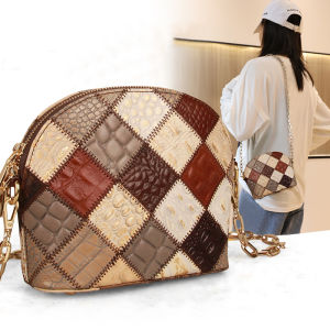 Cobbler Legend Womens Shoulder Chain Bag Panel Designer Messenger/Crossbody Bag Leather Shell Bag Chain Bag