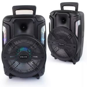ลำโพงบลูทูธ ดอก8นิ้ว เสียงดัง KTS-1175 ลำโพงคาราโอเกะ แถมฟรี ไมโครโฟน รีโมทและสายชาร์จ