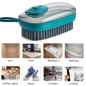 Sikat Baju Panci Dapur Serbaguna Dispenser Sabun Cair Multifungsi