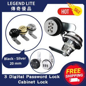 🇸🇬(SG STOCK) 🔥3 DIGITAL PASSWORD LOCK CABINET CAM LOCK   HDB MAILBOX STORAGE LOCKER PASSWORD LOCK HARDWARE LOCK OFFICE