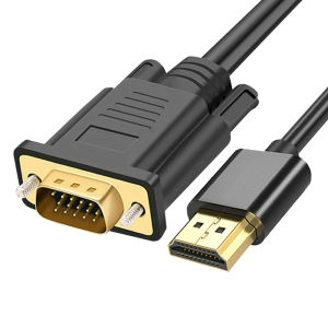 Bộ chuyển đổi đầu vào HDMI sang đầu ra VGA cáp chuyển đổi đầu cắm mạ vàng 1080P cho PC laptop PS4 PS5 X Switch TV dây video dài