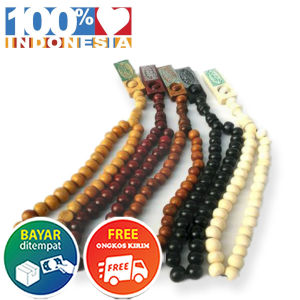 TASBIH KAYU ISI 33 BUTIR TASBIH SHOLAT SOUVENIR HAJI UMROH MUSLIM