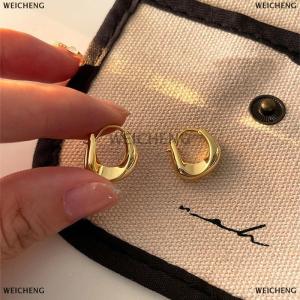 [COD] WEICHENG Women Ear Hoop Earrings Versatile Sweet Girl Trendy Earrings Fashion Jewery Allergy Party New Year Gifts Accessories