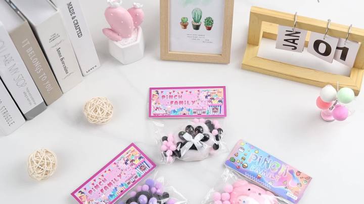 Large Cat Squishy Toys Kawaii Squishies Cat Paw Ultra Soft Squeeze Toys with OPP Packaging Sensory Toys Stress Ball for Girls Teens (Glitter Black & Purple)