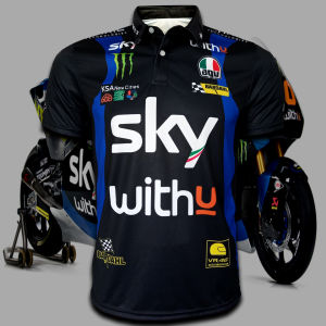 เสื้อโปโล เสื้อโปโลโมโตจีพี Polo MotoGP Sky Racing มารินี่#10, สกาย เรสซิ่ง รุ่นลูก้า มารินี่ #MG0029, ไซส์ S-5XL