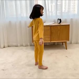 Seamless Thermal Kids Long Sleeve Autumn Winter Kids Thermal Underwear Set Teenage Boys Girl Pajamas Child Sleepwear 4 6 10 12 Y2026