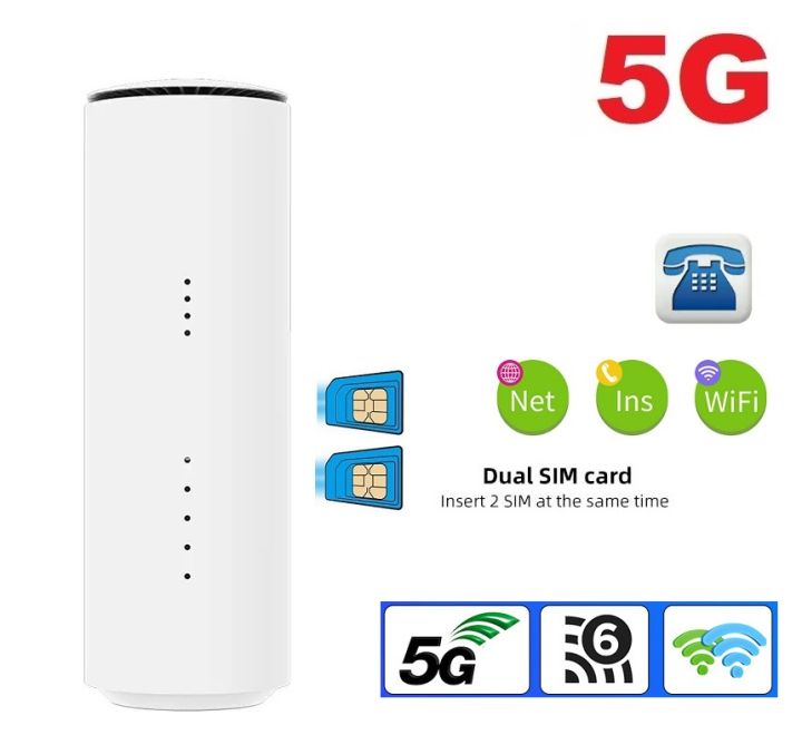 5G Router 2 Sim WiFi 6 1800Mbps รองรับ 2 ซิม 5G Dual SIM Fast and ...