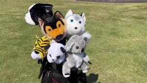[Junqihub]Dễ thương động vật Gậy Đánh Golf Driver headcovers len khăn trùm đầu 460cc cho trình điều khiển Woods dễ thương chó lái xe headcovers