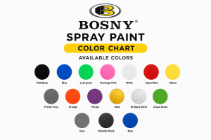 Bosny Spray Paint Acrylic 400cc | High Gloss & Matte Finish |Original