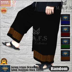 Sarung Celana Dewasa & Anak 1-7 Thn Motif Sabuk Songket Premium Black Edition
