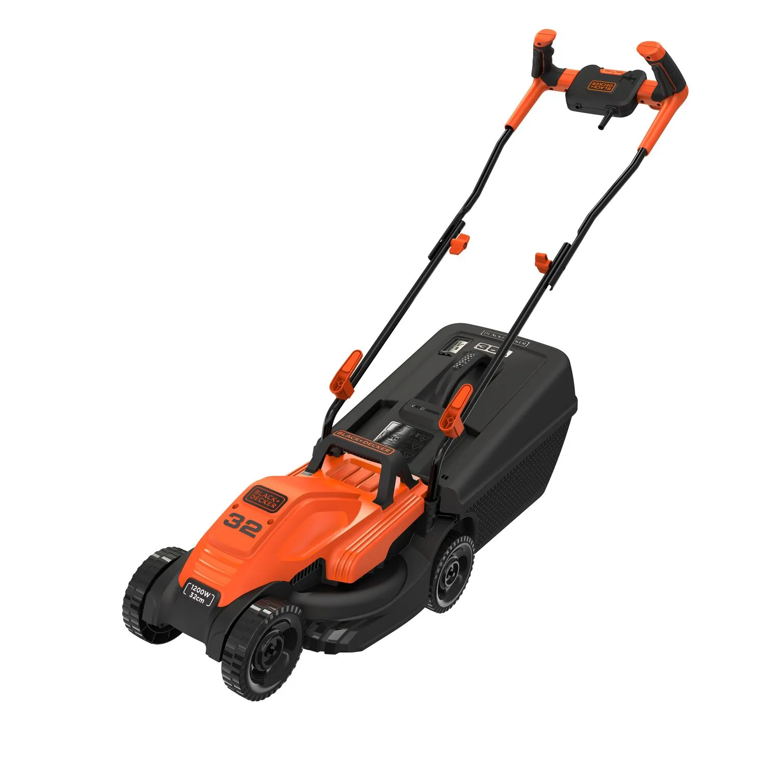 Black & Decker รถตัดหญ้าไฟฟ้า กำลัง 1200 วัตต์ หน้ากว้าง 32 ซม. รุ่น BEMW451BH-B1