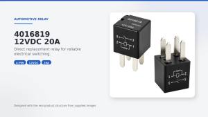 Relay 4016819 (Pack of 2) – 12VDC 20A 4-Pin Automotive Relay for Polaris RZR 570 900 1000 SxS Ranger Sportsman - Direct OEM Replacement