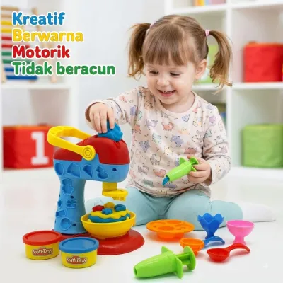 Mainan Lilin Fun Doh Cake Factory Fun Doh Cake Factory / Mainan Anak Perempuan Fundoh / Mainan Lilin Playset / Lilin Mainan