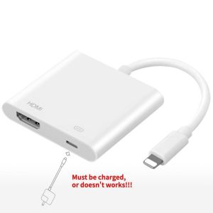 Light-(ning To HDMI Adapter TV 1080P HD Digital AV adapter Converter for iP/Pad to TV Screen for Light-(ning HDMI Cable