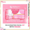 SG South Girls Skin Expert Rejuvenating Facial Set W/ Serum, Pampaputi Whitening Moisturizing Exfoliating Beauty Skin Care, Kojic Soap Renewal Toner Sunblock Sunscreen Moisturizer Night Cream Acne Pimple Pekas Melasma Hydrating Skincare For Men & Women. 