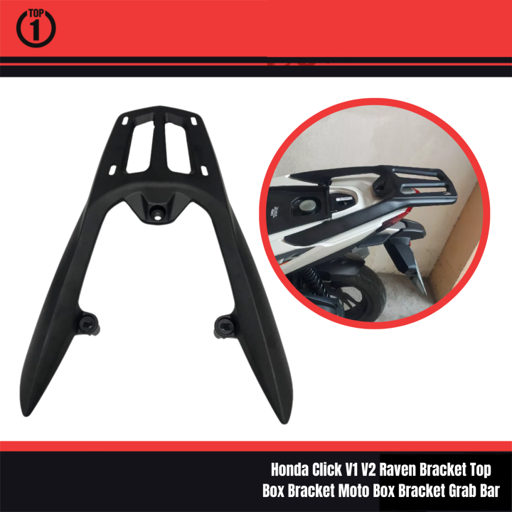 Top1 Racing Honda Click v1 v2 Raven Bracket Top Box Bracket Moto Box