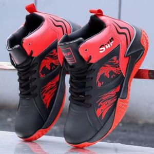 Korean Fashion High Cut Basketball Shoes For Men Professional Cushioning Sport Running Shoes Mens Casual Shoes Sneakers