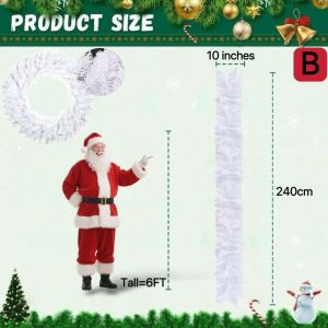 Momo 15 Big Christmas Wreath With Lights Christmas Wreaths For Doors Christmas Wreath Front Door Christmas Wreaths Garlands Decorations Christmas Garland Complete Set Wreaths Decorations Xmass Decoration Sale White Christmas Decorations Hot Pick 2025